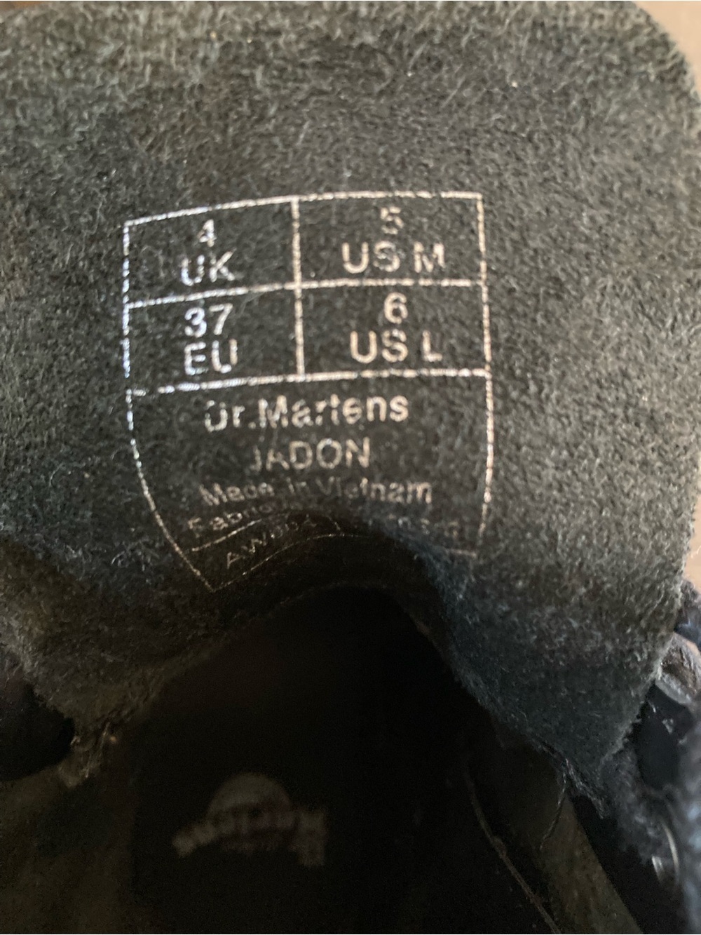 Dr. Martens Jadon Black Smooth Leather Platform Combat Boots Side Zip EU 37 US 6 - Picture 7 of 9